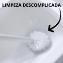 Escova Sanitária com Suporte de Parede