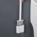 Escova Sanitária de Silicone com Suporte e Adesivo