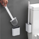Escova Sanitária de Silicone com Suporte e Adesivo