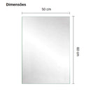 Espelho Decorativo Retangular 50x60cm com Acabamento Lapidado