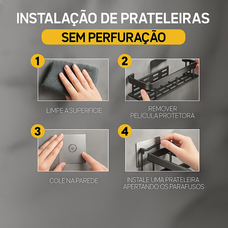 Suporte de Cozinha com Adesivo