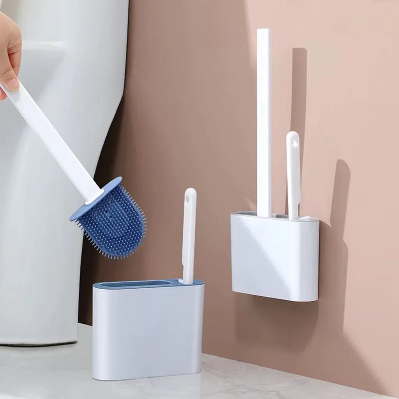 Escova Sanitária de Silicone com Suporte