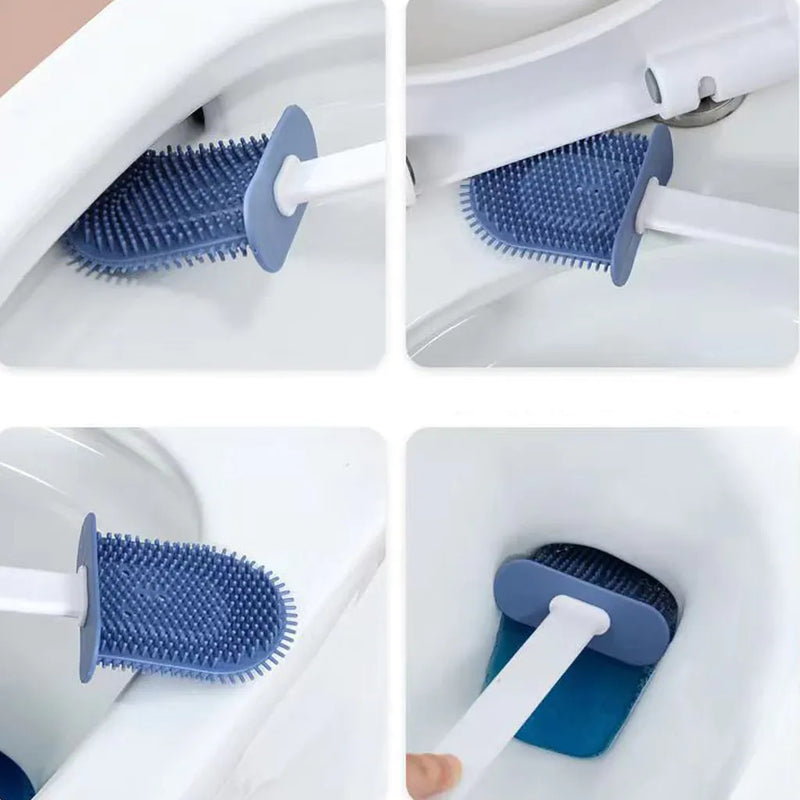 Escova Sanitária de Silicone com Suporte
