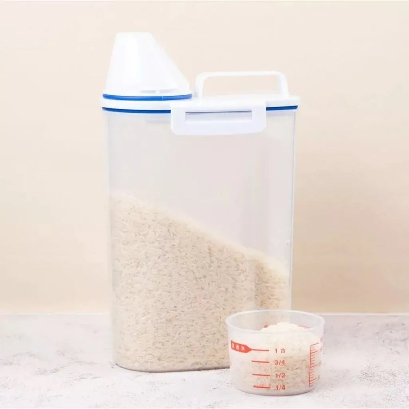 Kit 2 Pote Hermético 2,5L com Copo Medidor