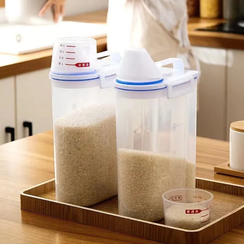 Kit 2 Pote Hermético 2,5L com Copo Medidor