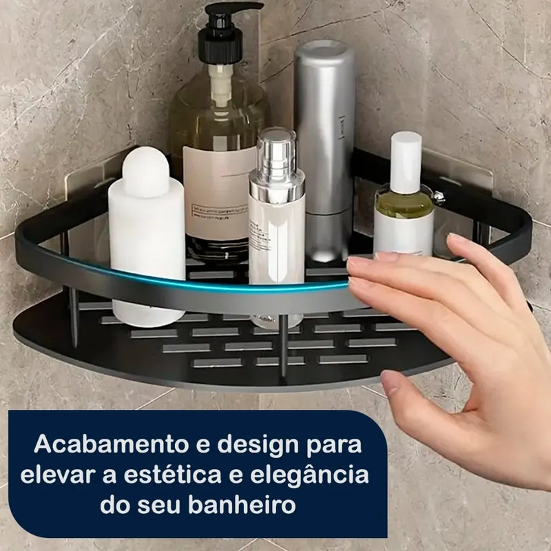 kit 2 Prateleira de Canto para Banheiro