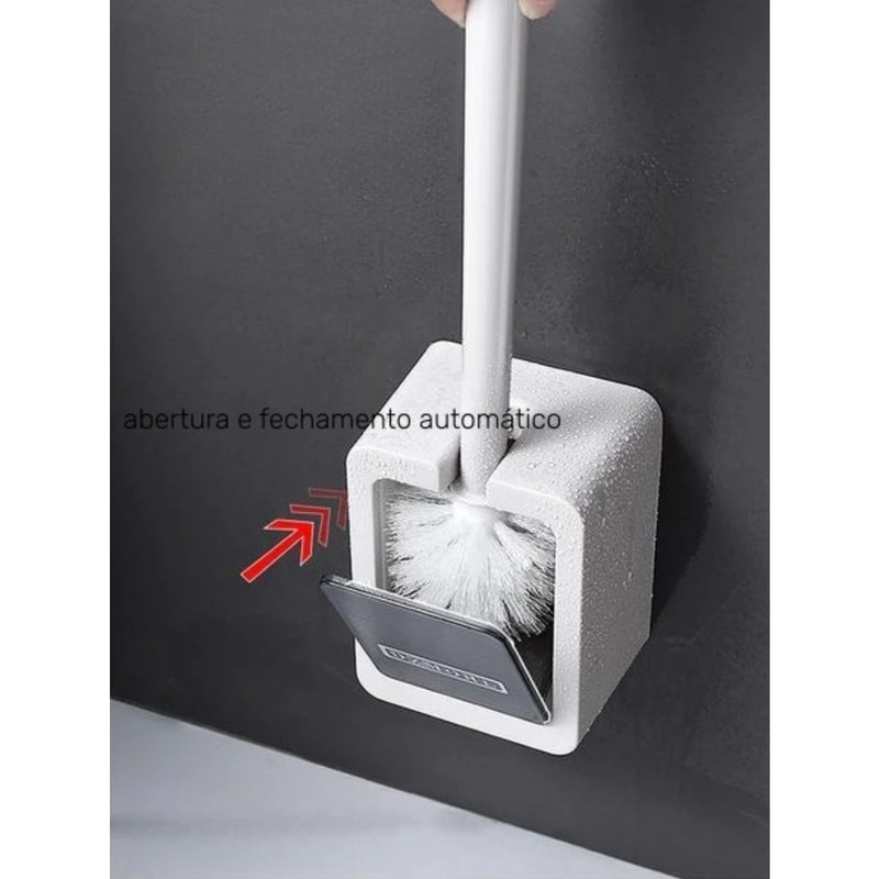 Escova Sanitária com Suporte de Parede