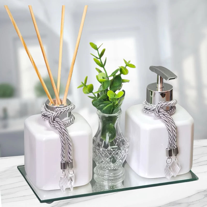 Kit Aromatizador Luxo com Saboneteira