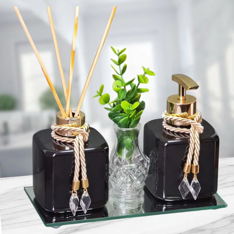 Kit Aromatizador Luxo com Saboneteira