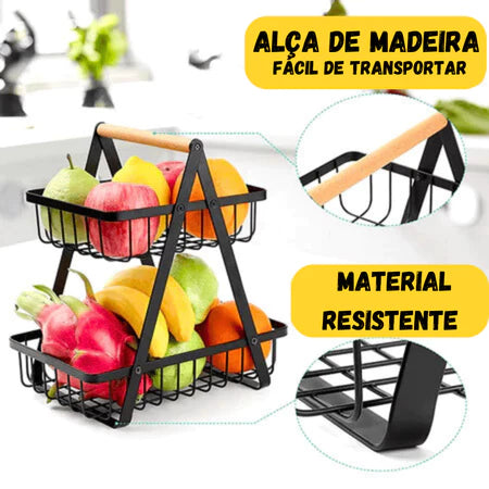 Fruteira de Mesa Premium 2 Andares