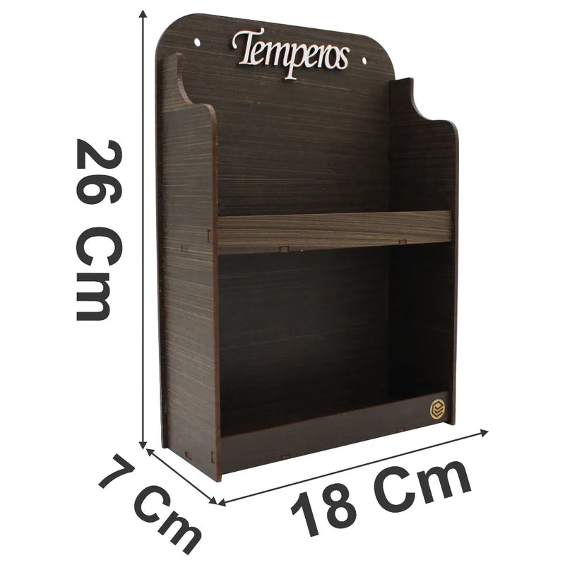 Porta Temperos Exclusivo em MDF com 6 Potes