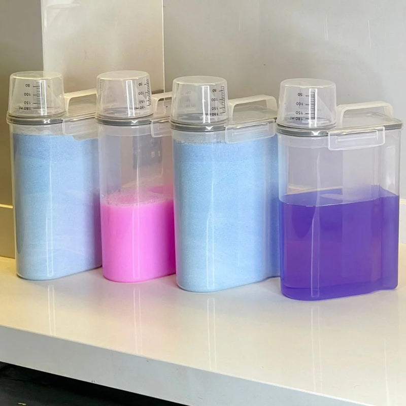 Kit 2 Pote Hermético 2,5L com Copo Medidor